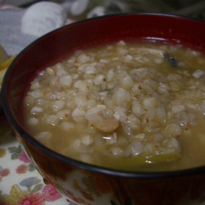 そば米入り味噌汁